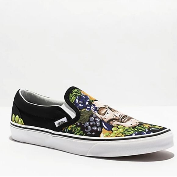 Vans Slip-On Fruit Skull Skate Shoes - Picture 5 of 10